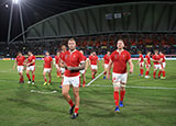 Wales players after beating Uruguay at World Cup