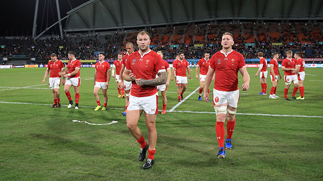 Wales players after beating Uruguay at World Cup