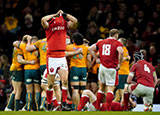 Wales players look dejected after defeat to Australia in 2022 Autumn Internationals