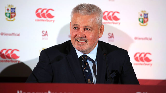 Warren Gatland at British and Irish Lions Head Coach Announcement