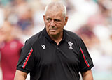 Warren Gatland at England v Wales match during 2023 summer internationals