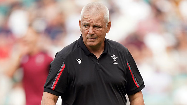 Warren Gatland at England v Wales match during 2023 summer internationals