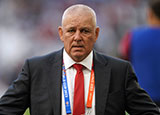 Warren Gatland at Wales v Argentina mach during 2023 Rugby World Cup Quarter Final