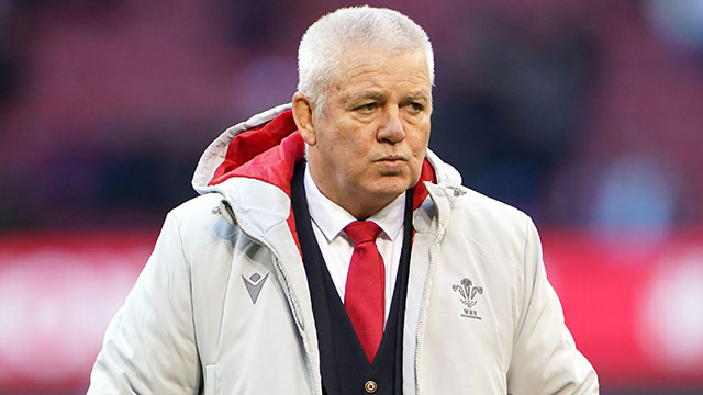 Warren Gatland at Wales v England match during 2023 Six Nations