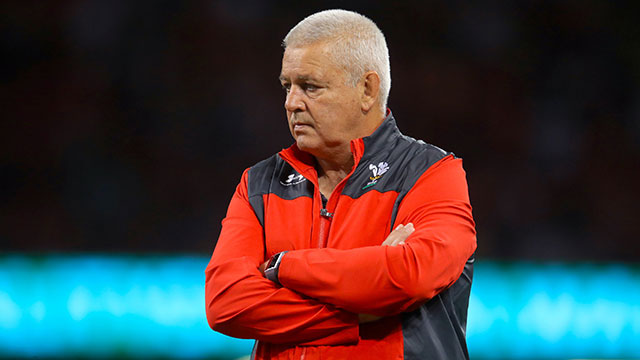 Warren Gatland before the Wales v England World Cup warm up match in Cardiff