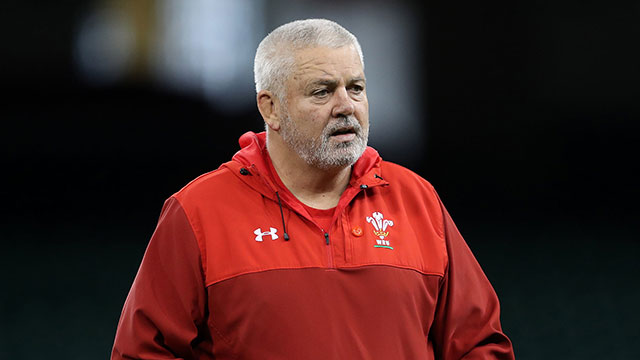 Warren Gatland during Wales training session