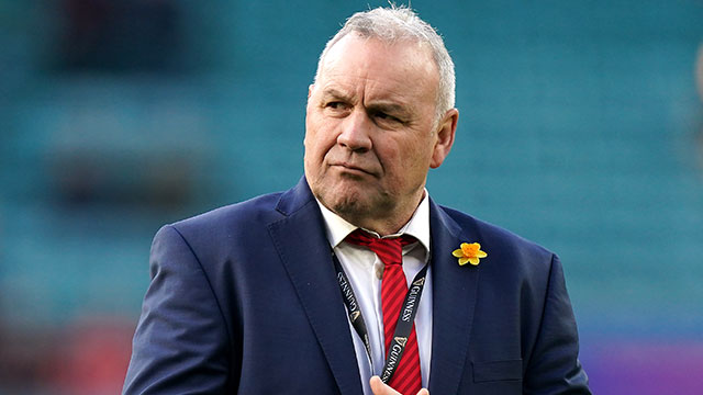 Wayne Pivac at England v Wales match during 2022 Six Nations