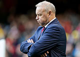 Wayne Pivac at Wales v Georgia match during 2022 Autumn Internationals