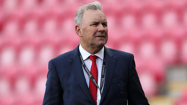 Wayne Pivac at Wales v Scotland match in 2020 Six Nations