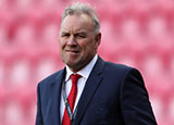 Wayne Pivac during Wales v Scotland match in 2020 Six Nations