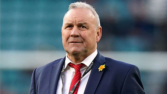 Wayne Pivac during the England v Wales 2022 Six Nations match