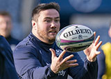 Zander Fagerson during Scotland Captains Run in 2022 Six Nations