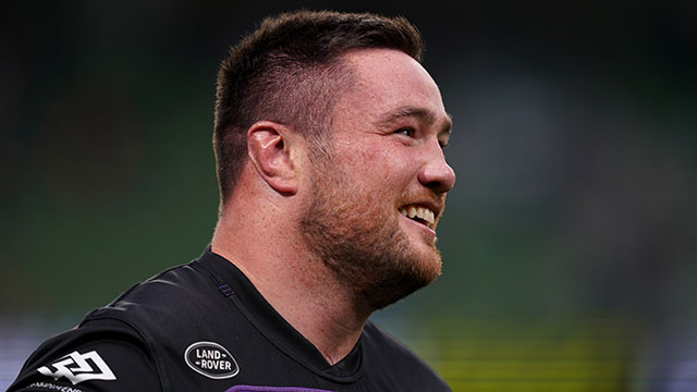 Zander Fagerson in training with Scotland